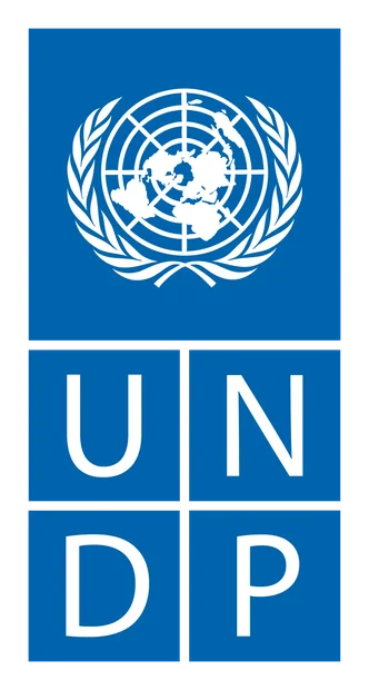 UNDP blue and white vertical logo